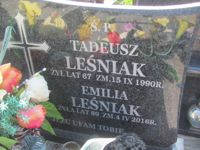 Emilia Leśniak Nowy Korczyn - Grobonet - Wyszukiwarka osób pochowanych