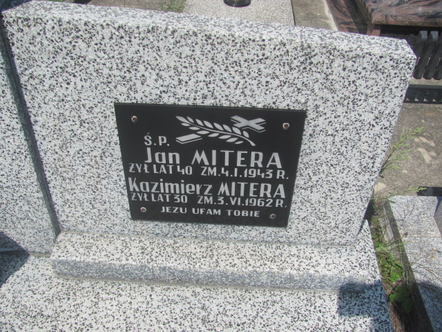 Jan Mitera Nowy Korczyn - Grobonet - Wyszukiwarka osób pochowanych